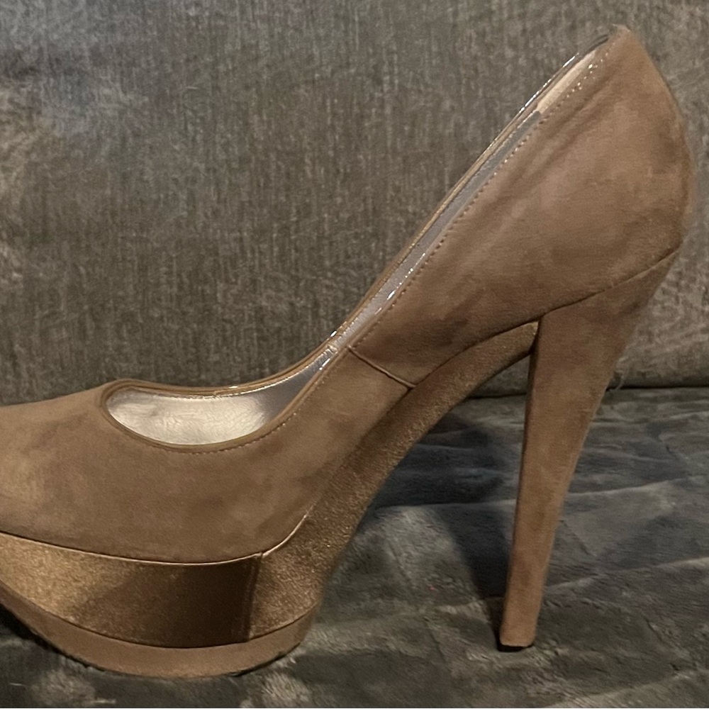 Casadei Tan Platform Heels - Picture 9 of 15